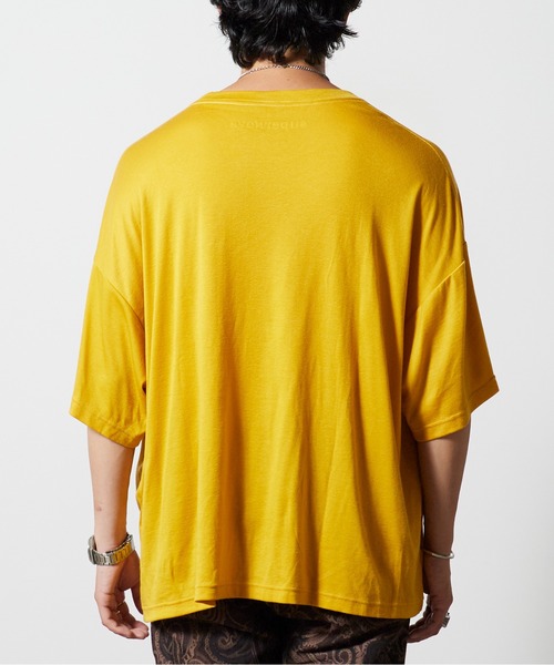 superNova.（スーパーノヴァ）の「superNova. / スーパーノヴァ Big Tee-Lyocell Knit ニットトップス 秋服 冬服（ニット/セーター・メンズ・ブラック/ホワイト/テラコッタ/マスタード・S/M）」の16枚目の写真