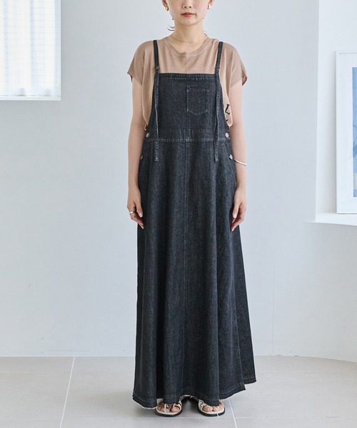 LAVEANGE（ラビアンジェ）の「デニムジャンパースカート（ジャンパースカート・レディース・ブラック/ブルー・5L/4L/3L/LL/M）」の14枚目の写真