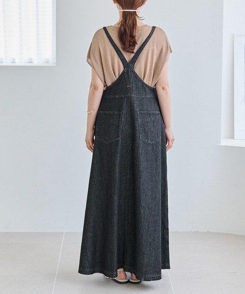 LAVEANGE（ラビアンジェ）の「デニムジャンパースカート（ジャンパースカート・レディース・ブラック/ブルー・5L/4L/3L/LL/M）」の16枚目の写真