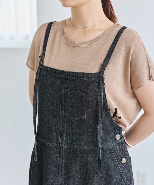 LAVEANGE（ラビアンジェ）の「デニムジャンパースカート（ジャンパースカート・レディース・ブラック/ブルー・5L/4L/3L/LL/M）」の17枚目の写真