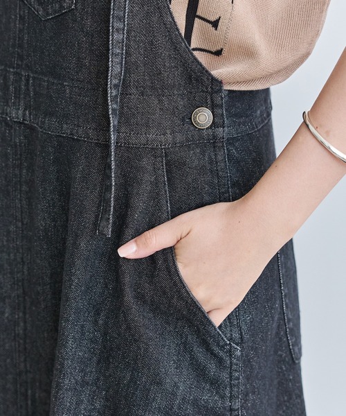 LAVEANGE（ラビアンジェ）の「デニムジャンパースカート（ジャンパースカート・レディース・ブラック/ブルー・5L/4L/3L/LL/M）」の18枚目の写真