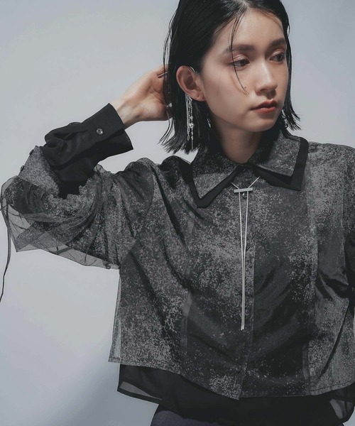 HARE ハレ YUMA TAKAHASHI×HARE レイヤードデザインシャツ セール】【YUMA TAKAHASHI×HARE】レイヤードデザインシャツ