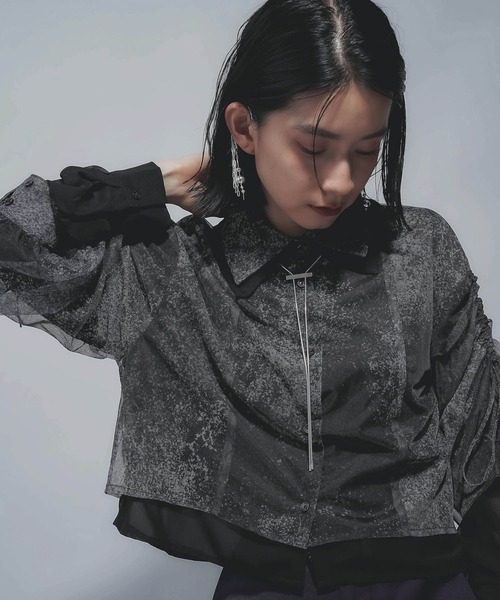 HARE レイヤードデザイン　セットアップ YUMA TAKAHASHI×HARE】レイヤードデザインシャツ（シャツ