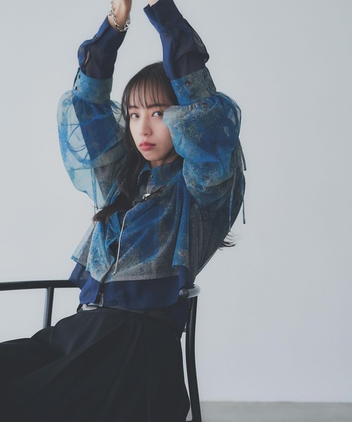 HARE ハレ YUMA TAKAHASHI×HARE レイヤードデザインシャツ セール】【YUMA TAKAHASHI×HARE】レイヤードデザインシャツ