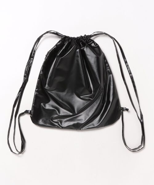 styiro(スタイロ)の「クリアポケットナップサック/リュック(バックパック/リュック・レディース・シルバー/ブラック/ホワイト系その他/ブラック系その他・FREE)」の5枚目の写真