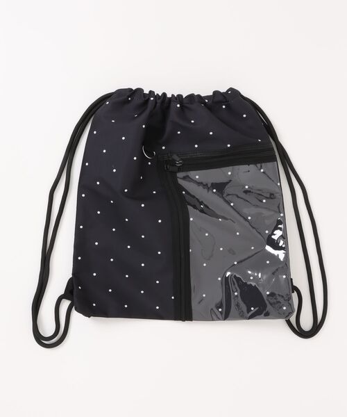 styiro(スタイロ)の「クリアポケットナップサック/リュック(バックパック/リュック・レディース・シルバー/ブラック/ホワイト系その他/ブラック系その他・FREE)」の19枚目の写真