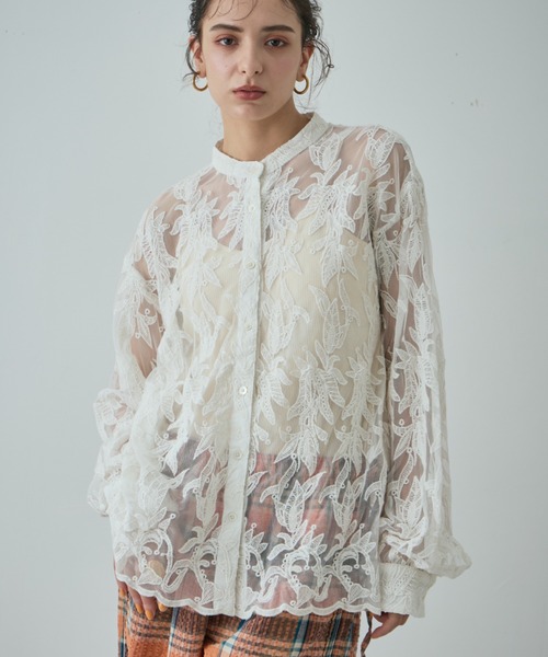 新品！ローズバット　麻チュニックブラウス ブランド古着】長袖チュニック（チュニック）｜ROSE BUD（ローズ