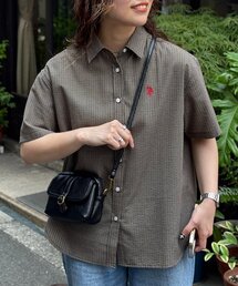 U.S. POLO ASSN. | シアサッカー半袖シャツ(シャツ/ブラウス)