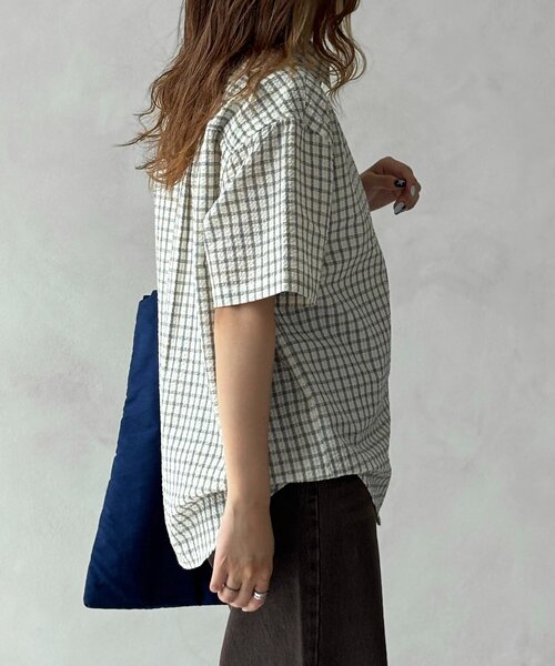 ブラウス シャツ 「U.S. POLO ASSN.」シアサッカー半袖シャツ レディース U.S. POLO ASSN. ブラウス シャツ 「U.S. ASSN.」シアサッカー