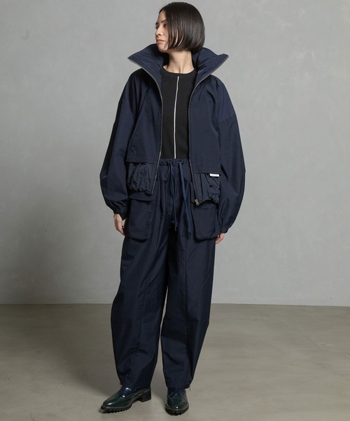 MARECHAL TERRE（マルシャルテル）の「フーディブルゾン（ブルゾン・レディース・ベージュ/ネイビー/ブラック/カーキ・MEDIUM）」の9枚目の写真