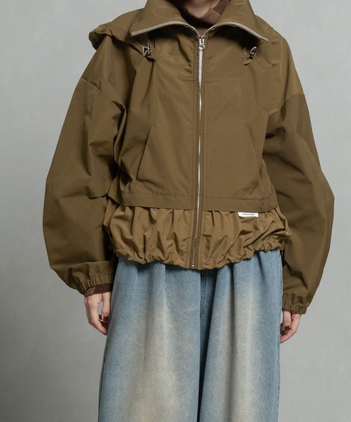 MARECHAL TERRE（マルシャルテル）の「フーディブルゾン（ブルゾン・レディース・ベージュ/ネイビー/ブラック/カーキ・MEDIUM）」の14枚目の写真