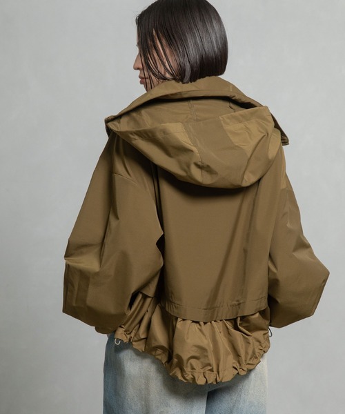 MARECHAL TERRE（マルシャルテル）の「フーディブルゾン（ブルゾン・レディース・ベージュ/ネイビー/ブラック/カーキ・MEDIUM）」の16枚目の写真