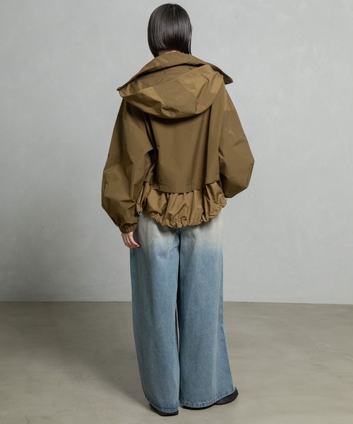 MARECHAL TERRE（マルシャルテル）の「フーディブルゾン（ブルゾン・レディース・ベージュ/ネイビー/ブラック/カーキ・MEDIUM）」の17枚目の写真