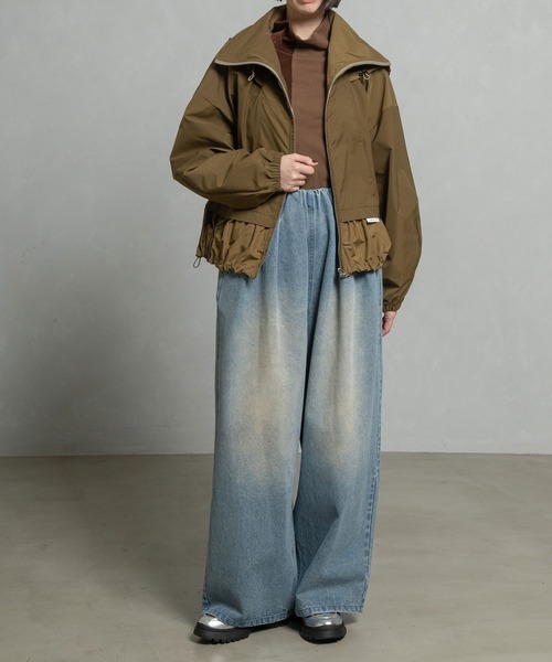 MARECHAL TERRE（マルシャルテル）の「フーディブルゾン（ブルゾン・レディース・ベージュ/ネイビー/ブラック/カーキ・MEDIUM）」の19枚目の写真