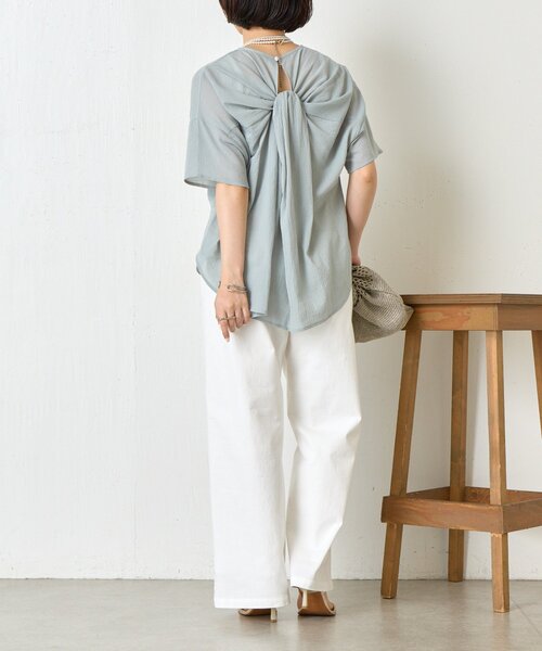 Jena espace merveilleux（ジェナ　エスパスメルヴェイユ）の「メンストレッチイージーパンツ（その他パンツ・レディース・ブラック/オフホワイト/グリーン・FREE）」の7枚目の写真