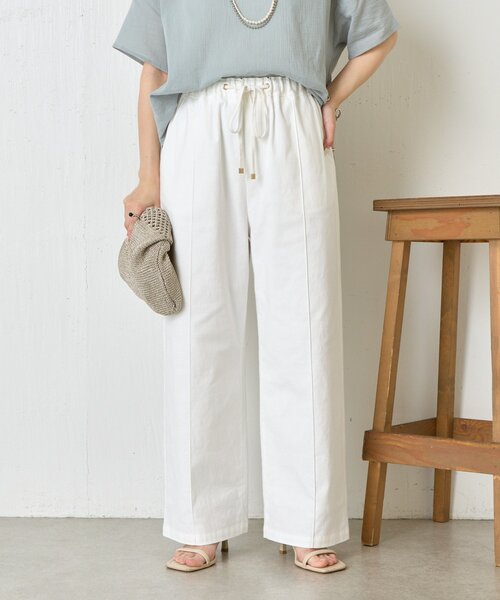 Jena espace merveilleux（ジェナ　エスパスメルヴェイユ）の「メンストレッチイージーパンツ（その他パンツ・レディース・ブラック/オフホワイト/グリーン・FREE）」の8枚目の写真