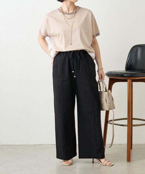 Jena espace merveilleux（ジェナ　エスパスメルヴェイユ）の「メンストレッチイージーパンツ（その他パンツ・レディース・ブラック/オフホワイト/グリーン・FREE）」の12枚目の写真