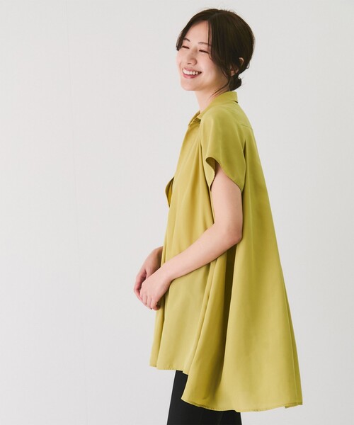 Jayro(ジャイロ)の「Aラインチュニックブラウス(シャツ/ブラウス・レディース・キナリ/ライトグリーン・38)」の20枚目の写真