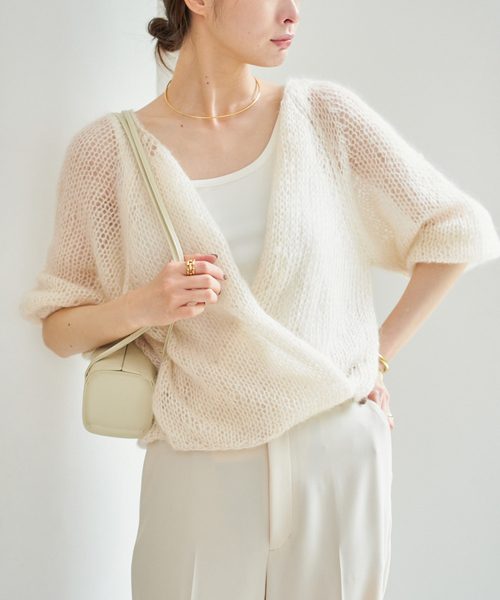 ★今期★ Plage シルクモヘヤ mix HAND ニット セール】シルクモヘヤ mix HAND ニット（ニット/セーター）｜Plage