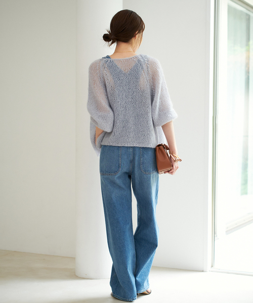 ★今期★ Plage シルクモヘヤ mix HAND ニット シルクモヘヤ mix HAND ニット（ニット／セーター）｜Plage