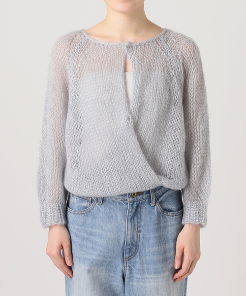 plage モヘヤニット シルクモヘヤ mix HAND ニット（ニット／セーター）｜Plage