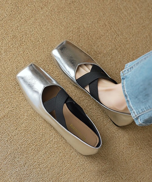 shoes365(シューズスリーシックスファイヴ)の「【SHOES 365】クロストラップパンプス(パンプス・レディース・キャメル/シルバー/ベージュ・23.5cm/24.0cm)」の19枚目の写真