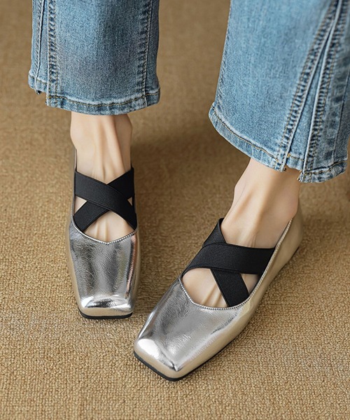 shoes365(シューズスリーシックスファイヴ)の「【SHOES 365】クロストラップパンプス(パンプス・レディース・キャメル/シルバー/ベージュ・23.5cm/24.0cm)」の17枚目の写真