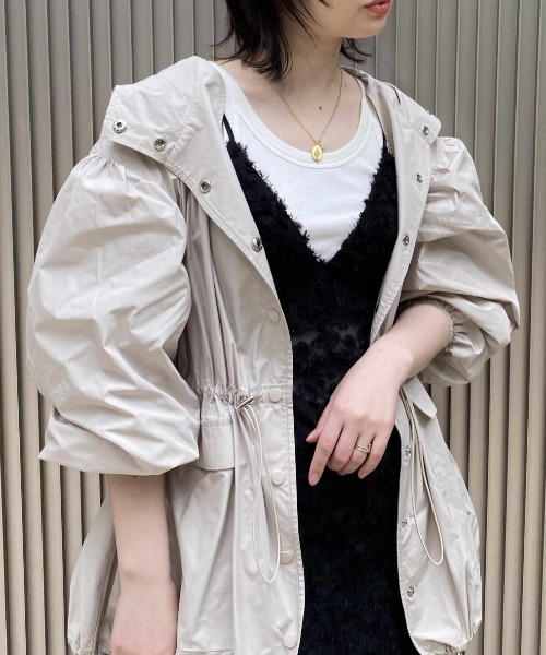 HONEY MI HONEY（ハニーミーハニー）の「taffeta blouson（ブルゾン・レディース・ベージュ・FREE）」の12枚目の写真