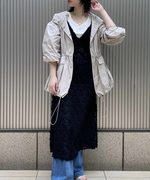 HONEY MI HONEY（ハニーミーハニー）の「taffeta blouson（ブルゾン・レディース・ベージュ・FREE）」の11枚目の写真