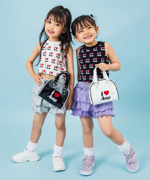 ANAP kids（アナップキッズ）の「ILOVE ANAP  タンクトップ【ジュニアお揃い】（タンクトップ・キッズ・イエロー/ブラック/ホワイト・120cm/110cm/130cm）」の17枚目の写真