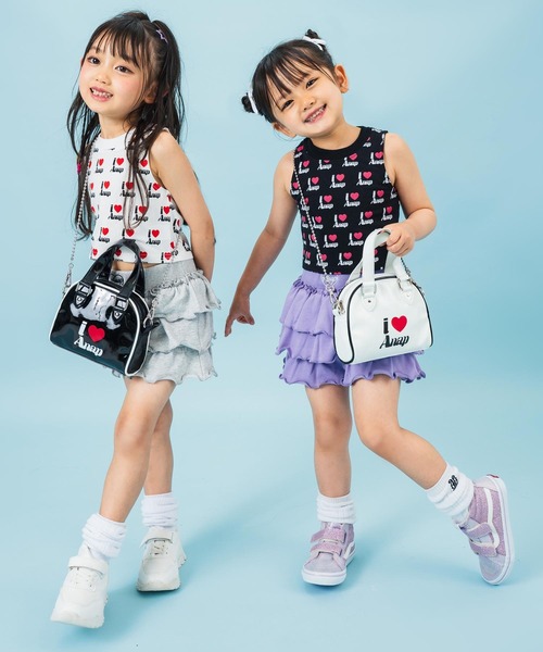 ANAP kids（アナップキッズ）の「ILOVE ANAP  タンクトップ【ジュニアお揃い】（タンクトップ・キッズ・イエロー/ブラック/ホワイト・120cm/110cm/130cm）」の18枚目の写真