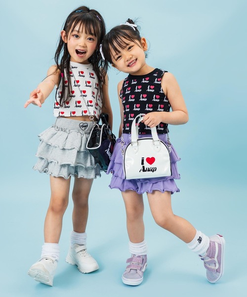 ANAP kids（アナップキッズ）の「ILOVE ANAP  タンクトップ【ジュニアお揃い】（タンクトップ・キッズ・イエロー/ブラック/ホワイト・120cm/110cm/130cm）」の10枚目の写真