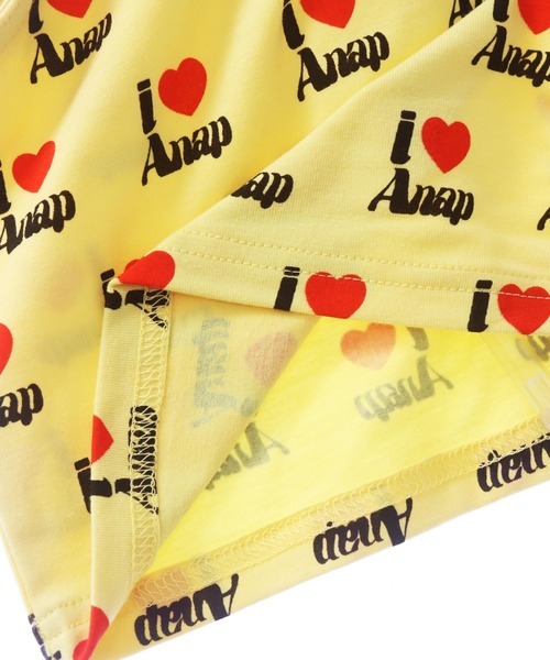 ANAP kids（アナップキッズ）の「ILOVE ANAP  タンクトップ【ジュニアお揃い】（タンクトップ・キッズ・イエロー/ブラック/ホワイト・120cm/110cm/130cm）」の6枚目の写真