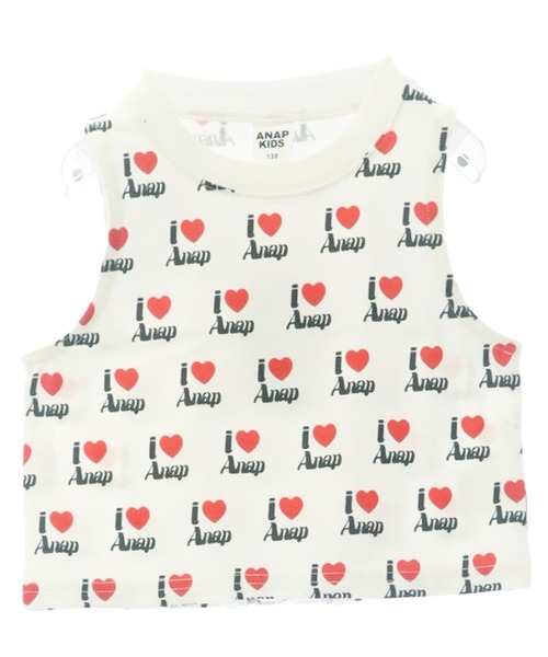 ANAP kids（アナップキッズ）の「ILOVE ANAP  タンクトップ【ジュニアお揃い】（タンクトップ・キッズ・イエロー/ブラック/ホワイト・120cm/110cm/130cm）」の7枚目の写真