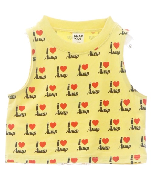 ANAP kids（アナップキッズ）の「ILOVE ANAP  タンクトップ【ジュニアお揃い】（タンクトップ・キッズ・イエロー/ブラック/ホワイト・120cm/110cm/130cm）」の9枚目の写真