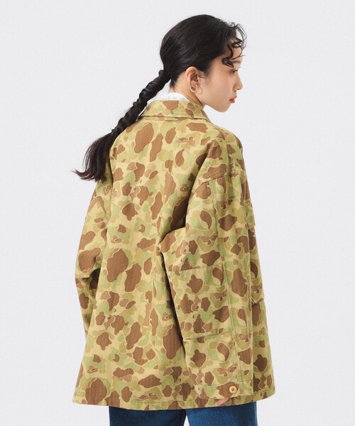 Buzz Rickson's（バズリクソンズ）の「【別注】BUZZ RICKSON'S / ヘリンボーン カモ ジャケット（ミリタリージャケット・レディース・カモフラージュ・ONE SIZE）」の9枚目の写真