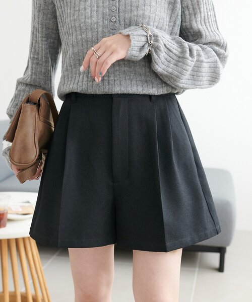 DISCOAT（ディスコート）の「メランジショートパンツ（その他パンツ・レディース・ブラック/チャコールグレー・FREE）」の7枚目の写真