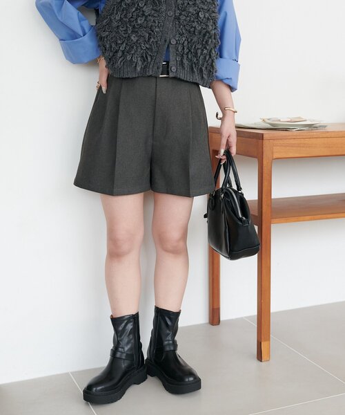 DISCOAT（ディスコート）の「メランジショートパンツ（その他パンツ・レディース・ブラック/チャコールグレー・FREE）」の12枚目の写真