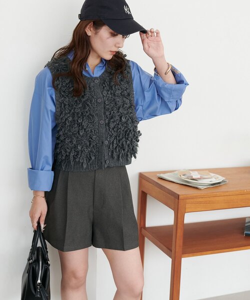 DISCOAT（ディスコート）の「メランジショートパンツ（その他パンツ・レディース・ブラック/チャコールグレー・FREE）」の11枚目の写真