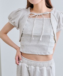 OLIVE des OLIVE | フードレイヤードトップス(Tシャツ/カットソー)