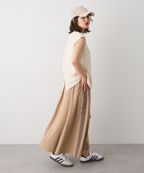 CRAFT STANDARD BOUTIQUE（クラフトスタンダードブティック）の「接触冷感/UVカット/速乾 トラックスカート（スカート・レディース・アイボリー/ブラック/チャコールグレー/ベージュ・L/M）」の10枚目の写真