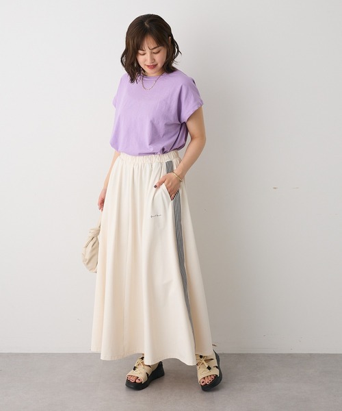 CRAFT STANDARD BOUTIQUE（クラフトスタンダードブティック）の「接触冷感/UVカット/速乾 トラックスカート（スカート・レディース・アイボリー/ブラック/チャコールグレー/ベージュ・L/M）」の21枚目の写真