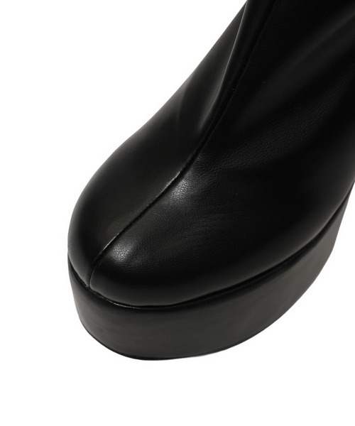 SPIRALGIRL（スパイラルガール）の「美脚ショートブーツ（ブーツ・レディース・ブラック・MEDIUM/LARGE）」の7枚目の写真