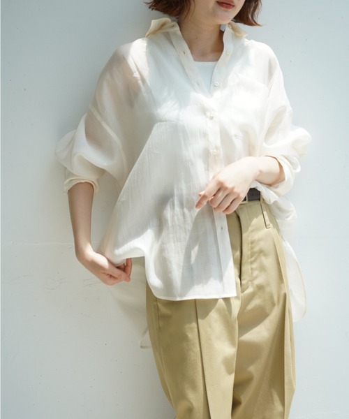 qualite（カリテ）の「TCツイルWループタックパンツ（その他パンツ・レディース・ベージュ/ブラック・36/38）」の5枚目の写真