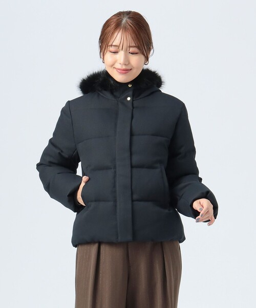 【美品✨】ビームス ダウンジャケット ファー y2k 黒 S Wジップ 肉厚 即日発送】 ファーブルゾン opium y2k ダウン ブラック｜Yahoo!フリマ