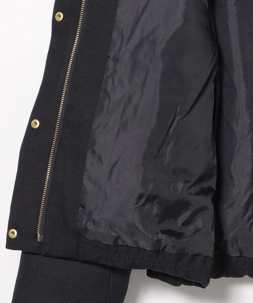 撥水】 フェイクファー付き ショートダウン（ダウンジャケット/コート