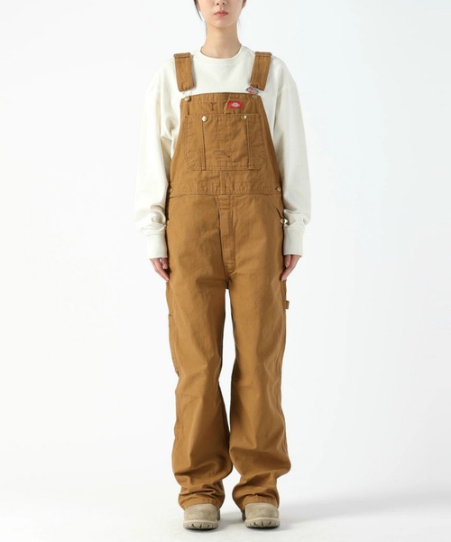 Dickies（ディッキーズ）の「Dickies/ディッキーズ ビブオーバーオール "DB100"/デニムサロペット/サロペット (レングス30インチ)（サロペット/オーバーオール・メンズ・ブラウン/ブラック/ブラウン系その他・36/34/32/30/28）」の6枚目の写真