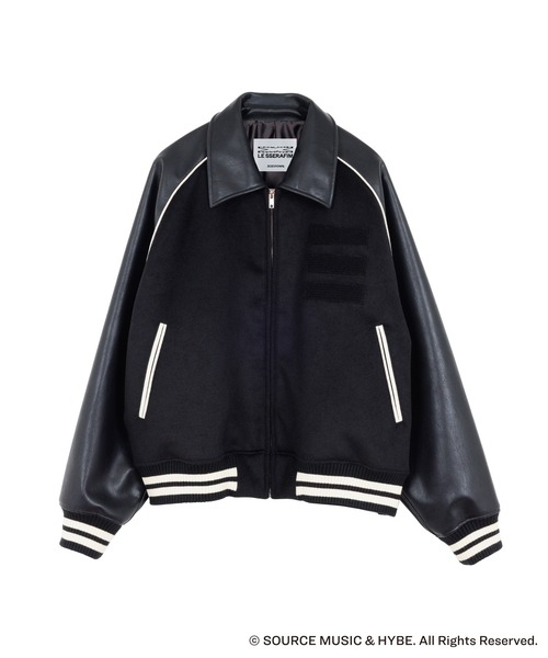 完売品 LE SSERAFIM×ZOZOTOWN ブラック ブルゾン サイズS LE SSERAFIM × ZOZOTOWN BLOUSON(ブルゾン)|LE SSERAFIM(ル