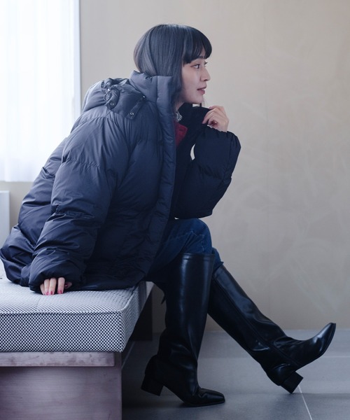 Levi's（リーバイス）の「Levi's/リーバイス ウエスタンバブルパファージャケット（ダウンジャケット/コート・レディース・ブラック・M/S/XS）」の21枚目の写真