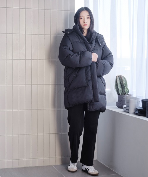 Levi's（リーバイス）の「Levi's/リーバイス ウエスタンバブルパファージャケット（ダウンジャケット/コート・レディース・ブラック・M/S/XS）」の11枚目の写真